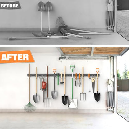 Plastic Wall Mounted Mop and Broom Holder
