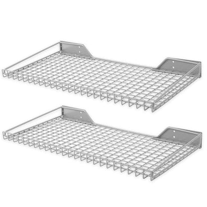 Garage Wall Shelves 23.6"x11.8" Wall Mount Metal Shelves 2 Pack