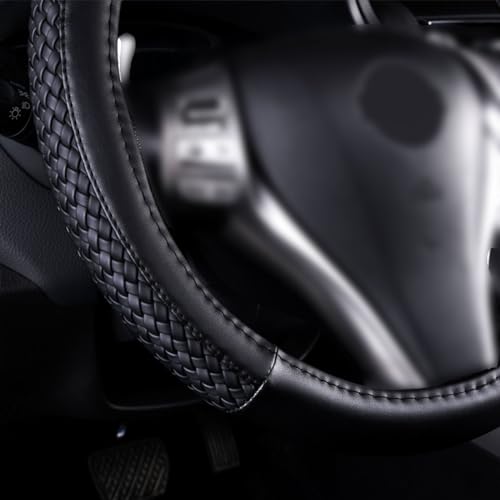 car Steering Wheel Cover Faux Leather Massage Universal fit 3D Honeycomb Hole Anti