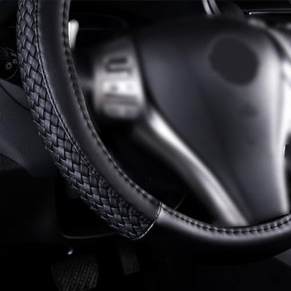 car Steering Wheel Cover Faux Leather Massage Universal fit 3D Honeycomb Hole Anti