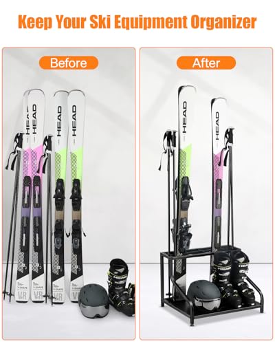 Ski Storage Rack for Garage