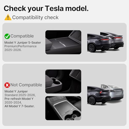 Cargo Liner for Tesla Model Y Juniper Trunk Mat Frunk Front & Rear Trunk Tray Mats All Weather Protector Anti