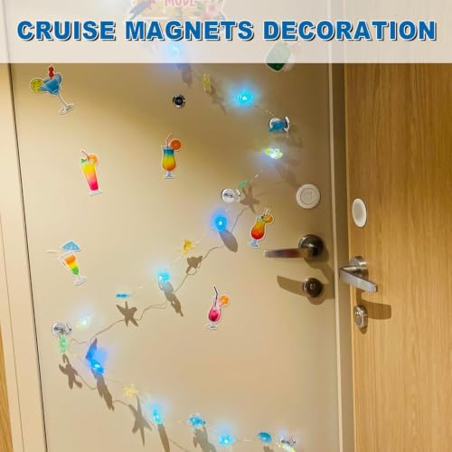 Magnetic Hooks for Cruise Essentials 2026 Cabins Door 60 Pack (60 Count)
