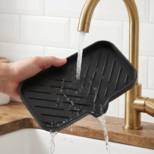 Silicone Soap Dish with Drain Spout