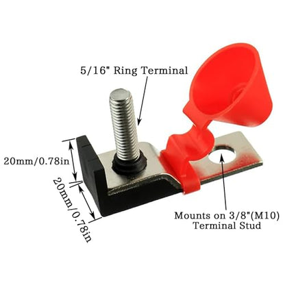 MRBF Terminal Fuse Block 90 AMP Marine Rated Battery Fuse 58V DC Max IP66 Waterproof Fuse Holder 90A