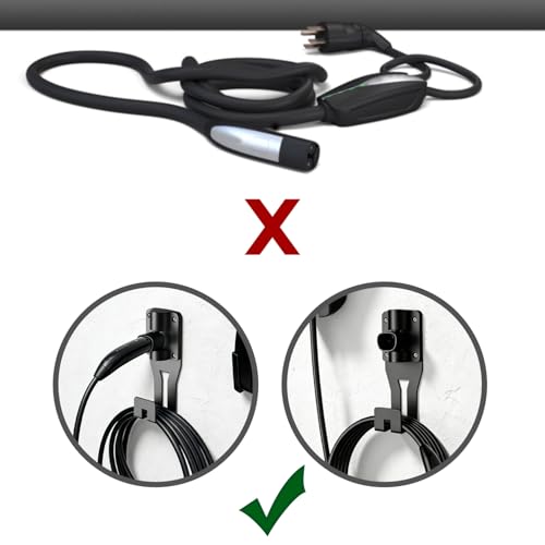 180°Swivel Charging Cable Holder Wall Mount for Tesla Charger