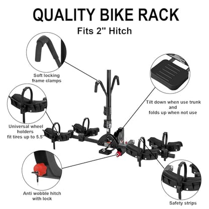 2 E Bike Rack Hitch Mounted (2 Count)