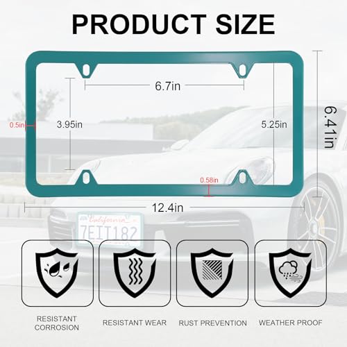 4 Holes Stainless Steel License Plate Frames