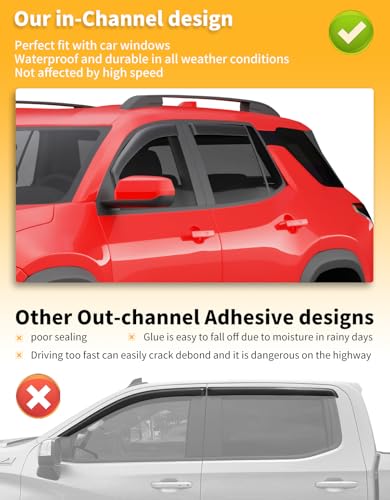 Window Visors Rain Guards for Chevy