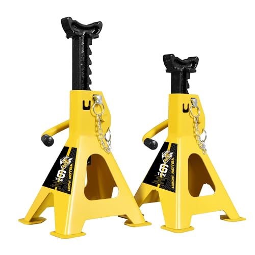Jack Stands 6 Ton with Double Locking and Large Foot Base for Lifting SUVS