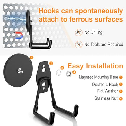 Strong Magnetic Hooks Heavy Duty (2 Count)