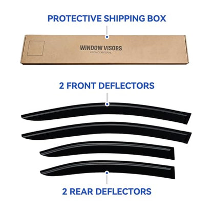 Window Visors Rain Guards for 2022 2023 2024 2025 2026 Subaru WRX