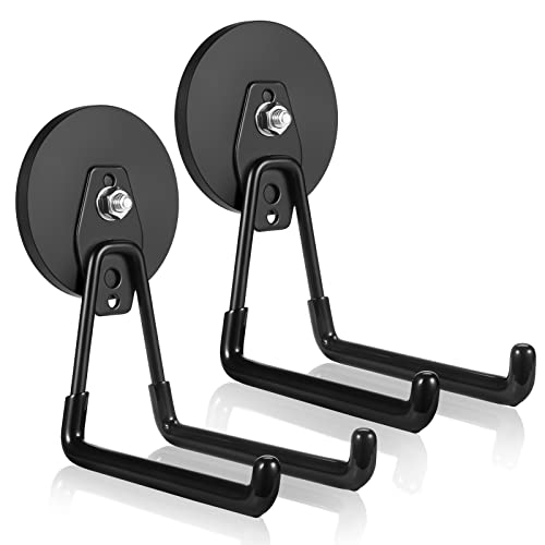 Strong Magnetic Hooks Heavy Duty Large Magnet Garage Storage Hooks (2 Count)