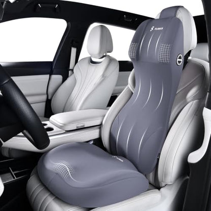 Memory Foam Ergonomic Car Seat Cushion with Lumbar Support Neck Pillow 2
