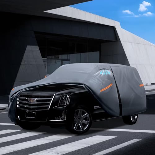 Large SUV Car Cover for Cadillac Escalade ESV 100% Waterproof All Weather