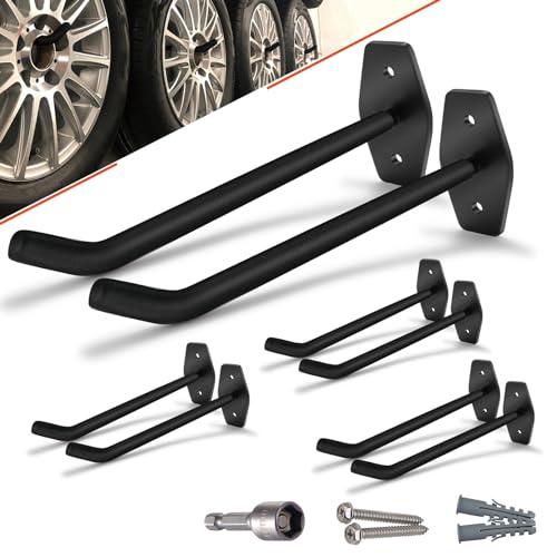 8 Pack 10 Inch Heavy Duty Garage Hooks (8 Count)
