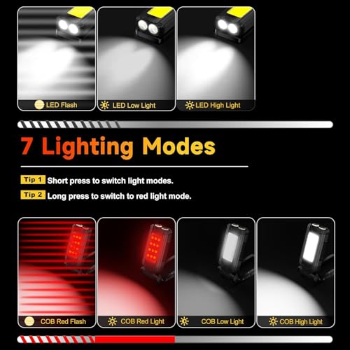 Rechargeable LED Magnetic Work Light 2 Pack