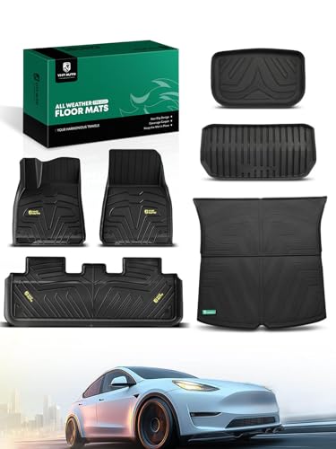 Automotive Floor Mats for Tesla Model Y 2020 (6 Count)