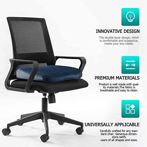 Leather Car Memory Foam Heightening Seat Cushion for Short People Driving