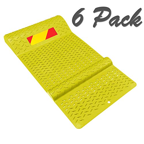 Pack of 6 Pair of Plastic Parking Mat Guides for Garage Vehicles (6 Count)