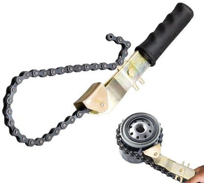 15" Heavy Duty Oil Filter Chain Wrench for 4" Diameter Filters