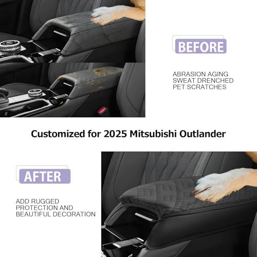 Center Console Cover Compatible with 2025 2026 Mitsubishi Outlander ES