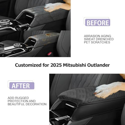 Center Console Cover Compatible with 2025 2026 Mitsubishi Outlander ES
