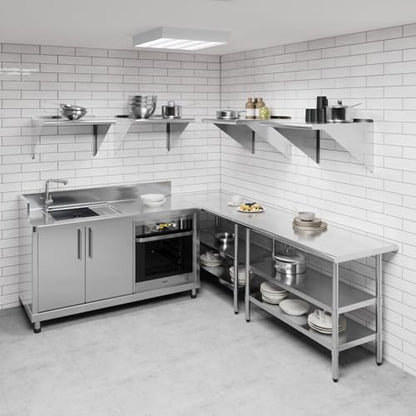 24 in. x 24 in. Stainless Steel Wall Mount Shelf