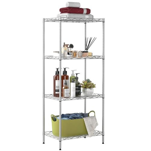 4 Tier Wire Storage Shelves