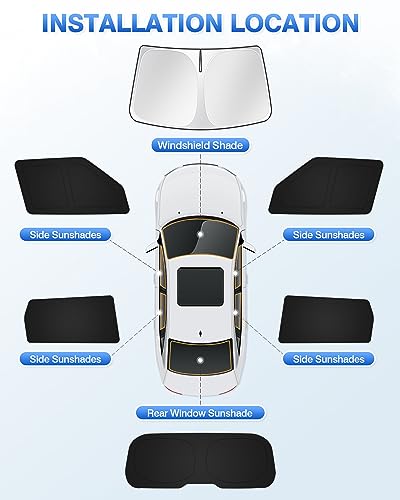 Window Shades for Kia Soul 2020 (6 Count)