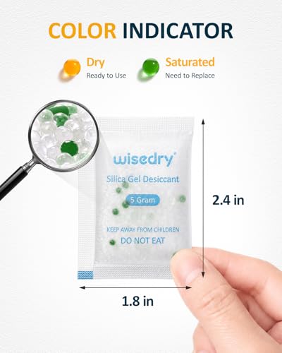 5 Gram 60 Packs Food Grade Silica Gel Packets (60 Count)