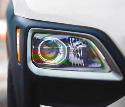 Extra Wide Headlight Taillight Vinyl Tint Wrap