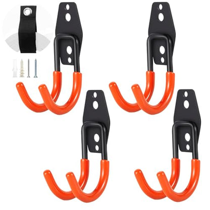 Heavy Duty Garage Storage Hooks 2 Pack Garage Tool Organizer Wall Mount (2 Count)