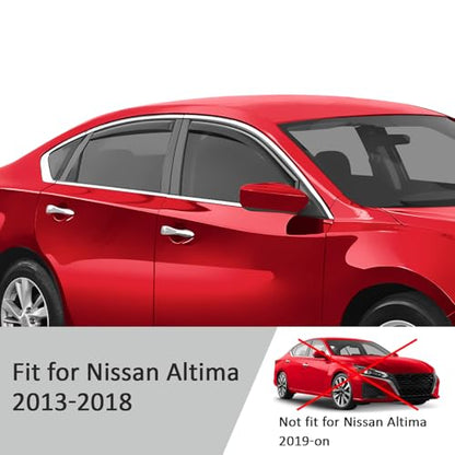in Channel Extra Durable Rain Guards for Nissan Altima 2013