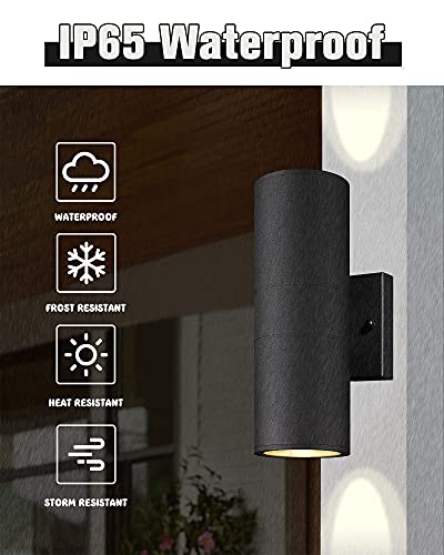 Cylinder Outdoor Wall Sconce Lights (4 Count)
