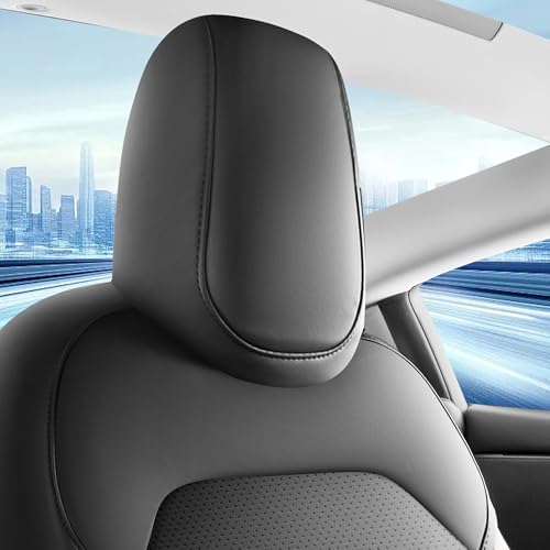 Leather Seat Covers for Tesla Model Y Juniper 2025 2026 Full Set