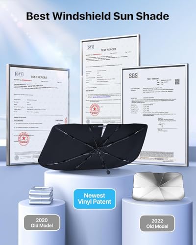 2026 Windshield Sun Shade Umbrella [Vinyl Coating Heat Shield]