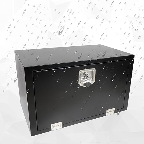 30 Inch Black Steel Truck Tool Box with T