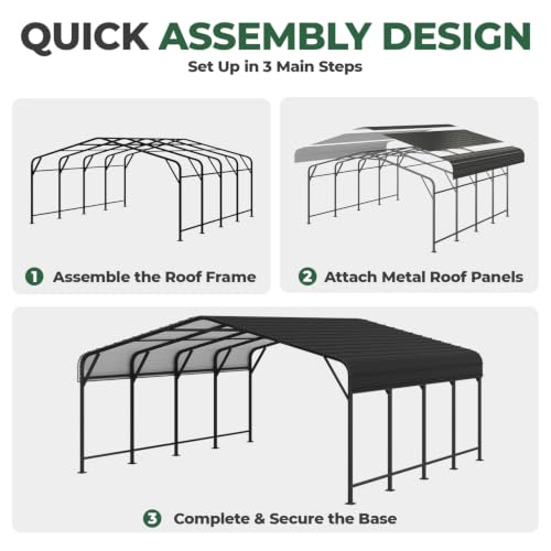 20x20 FT Metal Carport