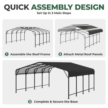 20x20 FT Metal Carport
