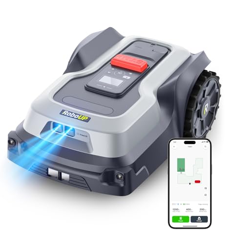 T1200Pro Robot Lawn Mower Wire Free for 0.37 Acre with RTK+Vision
