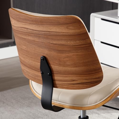 Home Office Desk Chair with Rubber Wheels