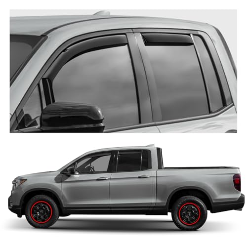 Window Deflectors Smoke Tinted in (4 Count)