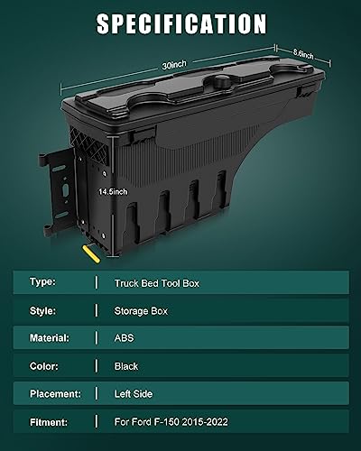 Truck Bed Tool Box for Ford F