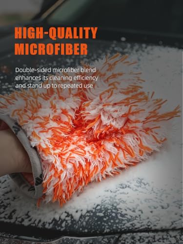 Microfiber Car Wash Mitt for Small Area (5 Count)