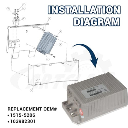 1515 5201 Golf Cart DC Motor Controller Suitable for 2009