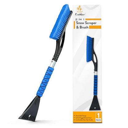 27" Aluminum Car Snow Scraper and Brush