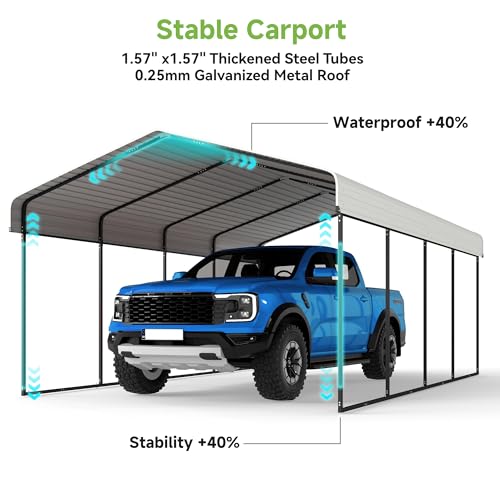 12x20FT Metal Carport