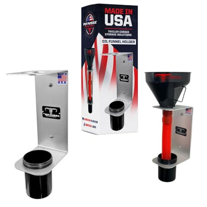PP3364 Aluminum Oil Funnel Holder Storage Rack