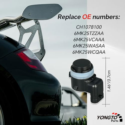 4PCS Reverse Parking Assist Sensors 6MK25TZZAA Backup Bumper Sensor Compatible with Ram 1500 2500 3500 2019